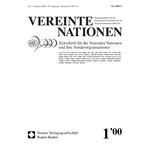 VEREINTE NATIONEN Heft 1/2000