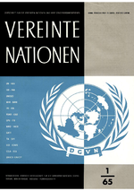VEREINTE NATIONEN Heft 1/1965